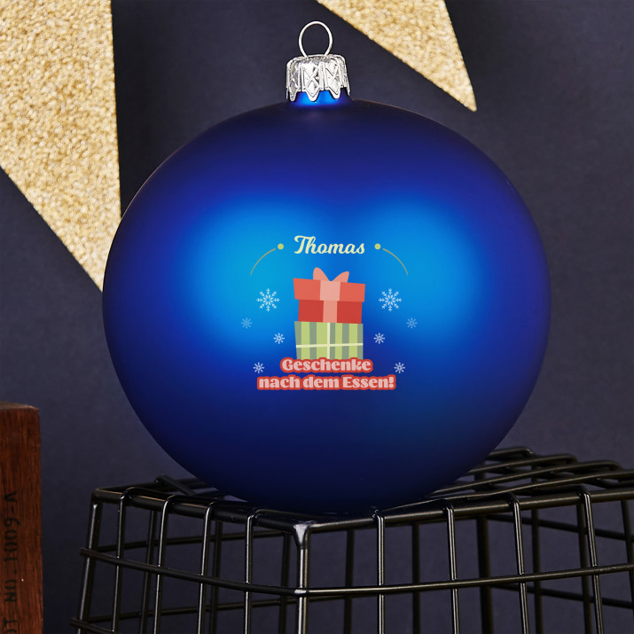 Geschenke nach dem essen - Weihnachtskugel